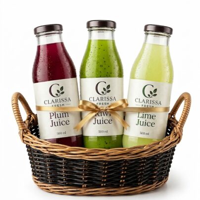 Plum Juice + Kiwi Juice + Lime Juice